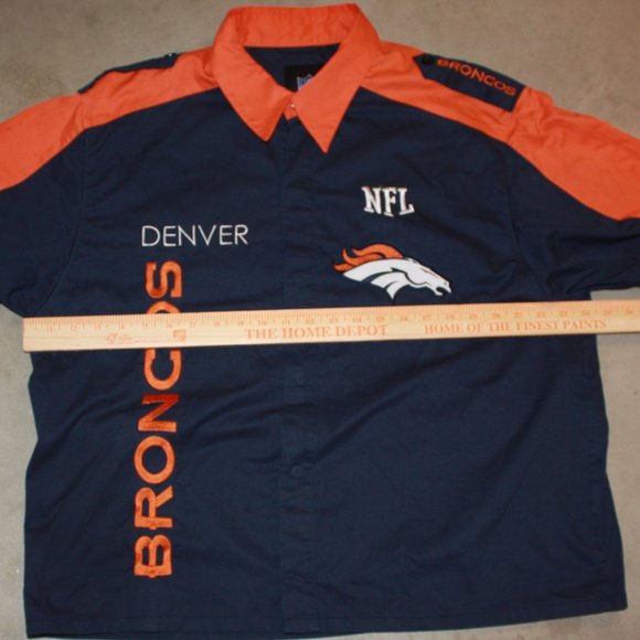 Denver Broncos NFL Embroidered Button Down Shirt - Picture 5 of 10